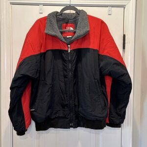 The North Face Black and Red Varsity Jacket